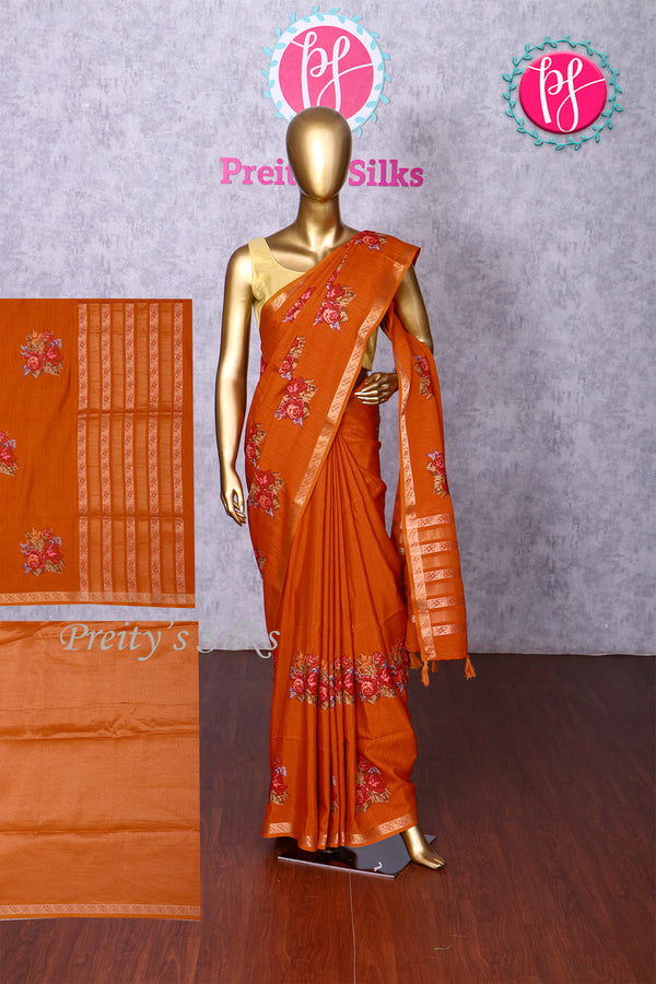 Semi Tussar Silk Saree-PA20435