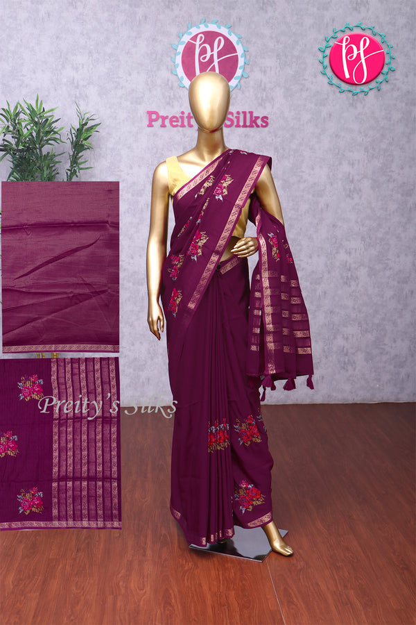 Semi Tussar Silk Saree-PA20435