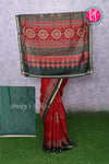 Cotton Blend Saree with Ajrakh Motifs-PA22998
