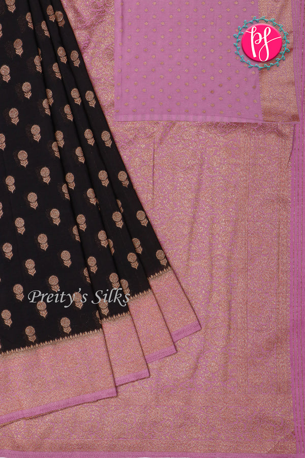 Semi Banarasi Georgette silk Saree-PA24209