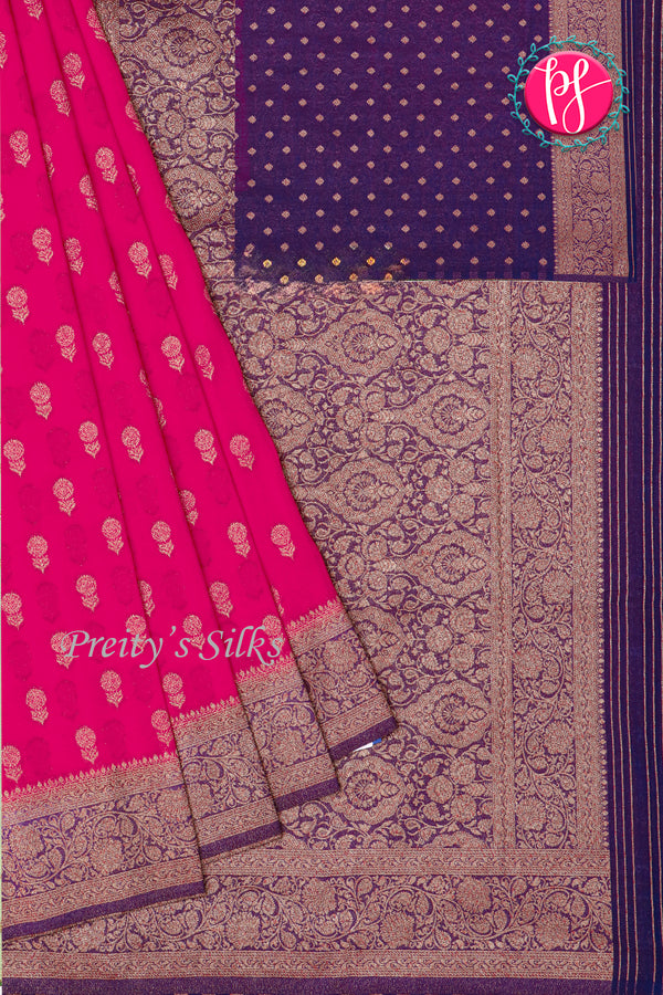 Semi Banarasi Georgette silk Saree-PA24209