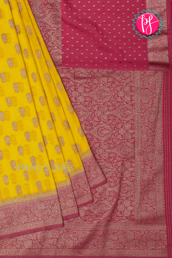 Semi Banarasi Georgette silk Saree-PA24209