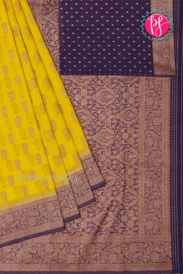Semi Banarasi Georgette silk Saree-PA24209