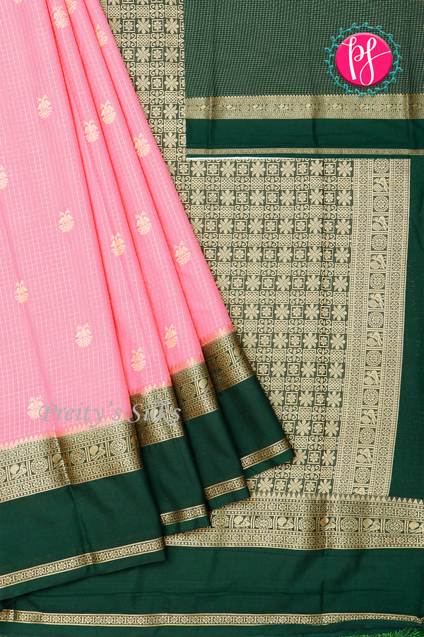 Semi Mysore Crepe Silk Saree-PA30531