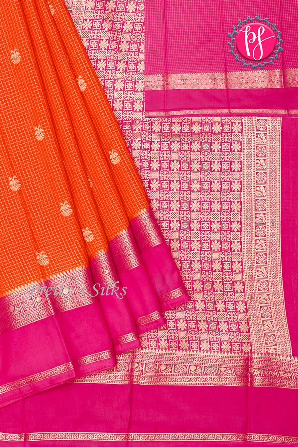 Semi Mysore Crepe Silk Saree-PA30531