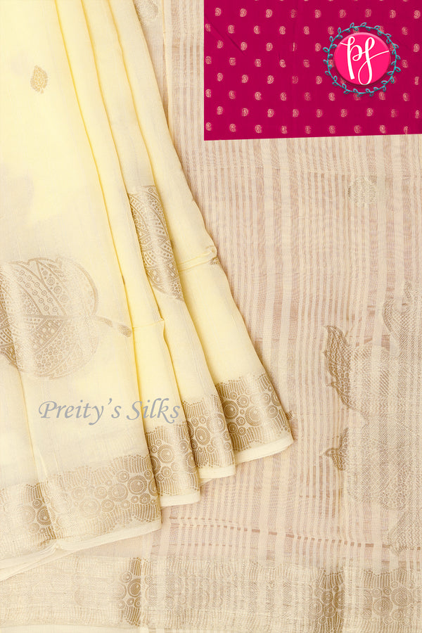 Viscose Tussar Georgette Silk Saree-PA32311