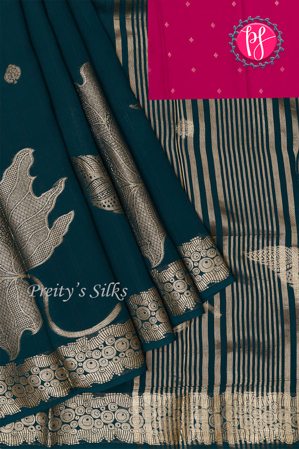 Viscose Tussar Georgette Silk Saree-PA32311