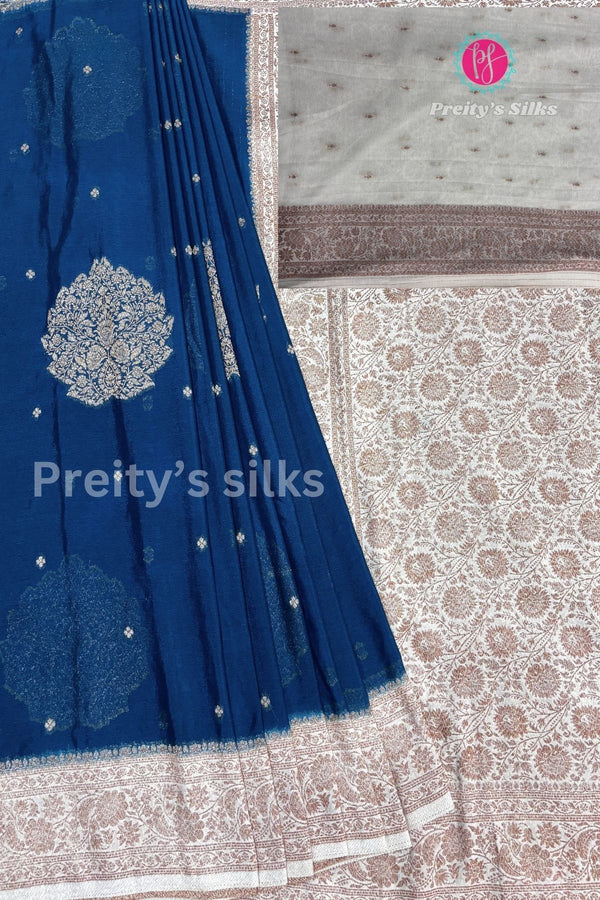 Semi Banarasi Crepe silk saree-PA40691
