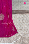 Semi Banarasi Crepe silk saree-PA40691