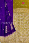 Semi Banarasi Crepe silk saree-PA40691