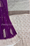 Semi Banarasi Crepe silk saree-PA40691