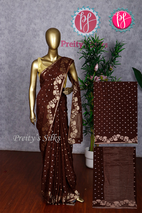 Semi Mysore crepe Silk Saree-PA42586