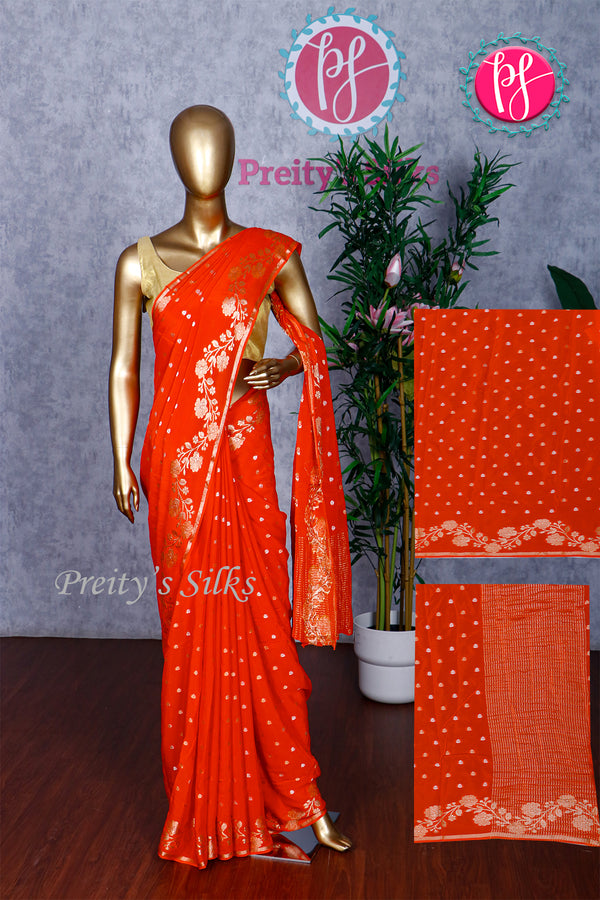 Semi Mysore crepe Silk Saree-PA42586