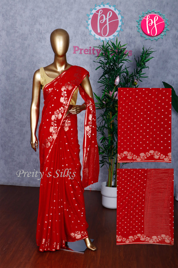 Semi Mysore crepe Silk Saree-PA42586