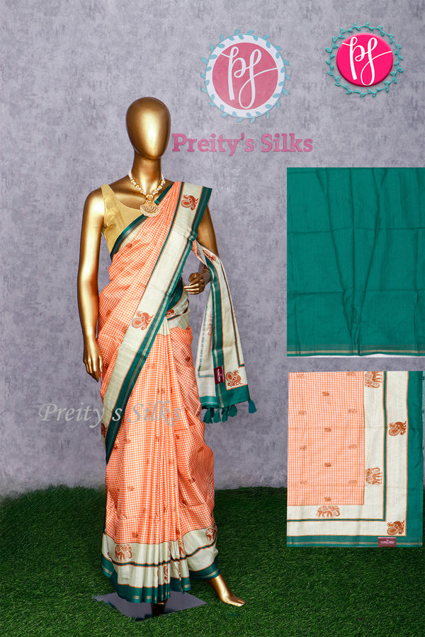Semi silk saree -PA47290