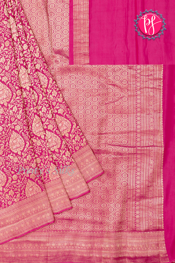 PURE KADDI BANARASI GEORGETTE SILK SAREE-PA47997