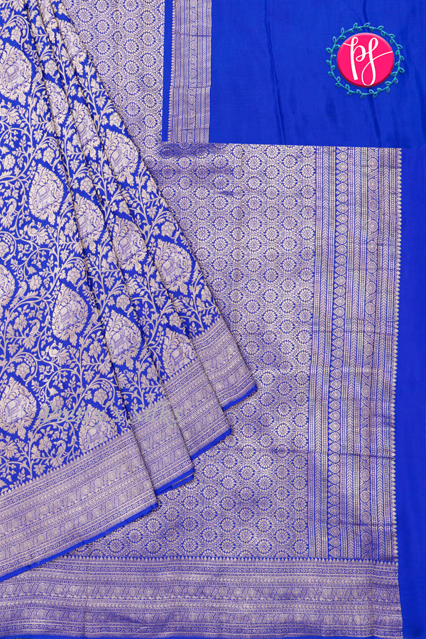 PURE KADDI BANARASI GEORGETTE SILK SAREE-PA47997