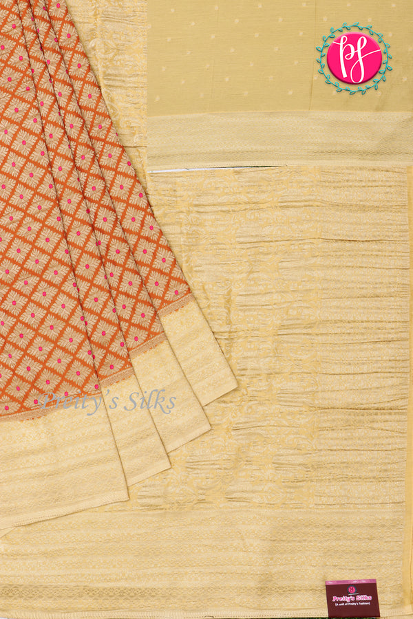 Semi Banarasi Georgette Silk Saree-PA48057