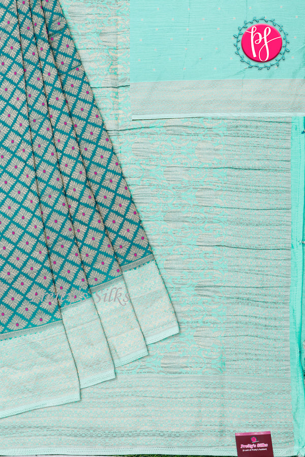 Semi Banarasi Georgette Silk Saree-PA48057