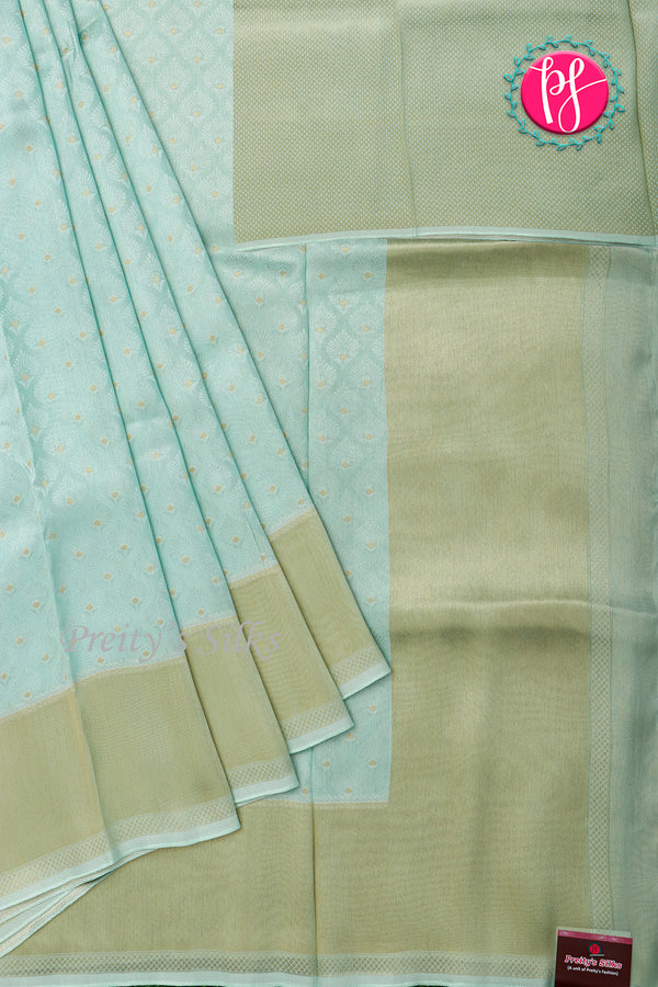 Semi Crepe Tissue silk saree - PA48207