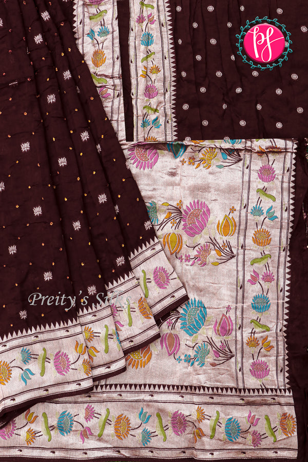 Tussar Dhupion Silk Saree-PA48263