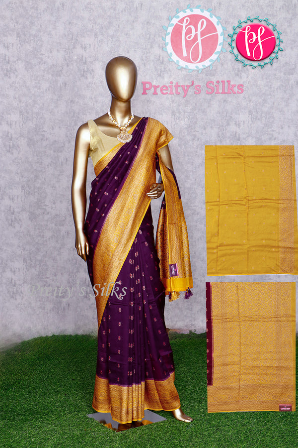 Semi Tussar Dupion silk saree - PA48484