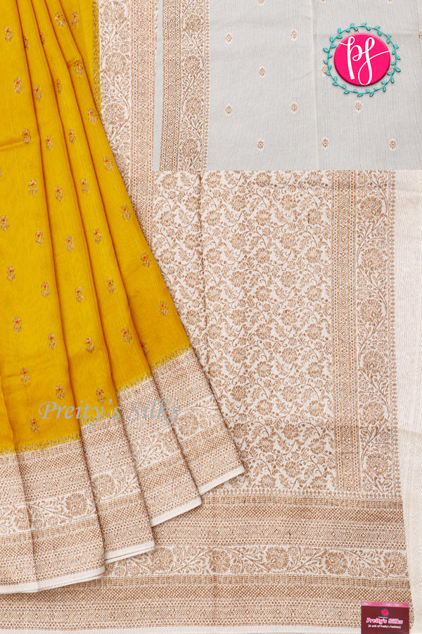 Semi Tussar Dupion silk saree - PA48484