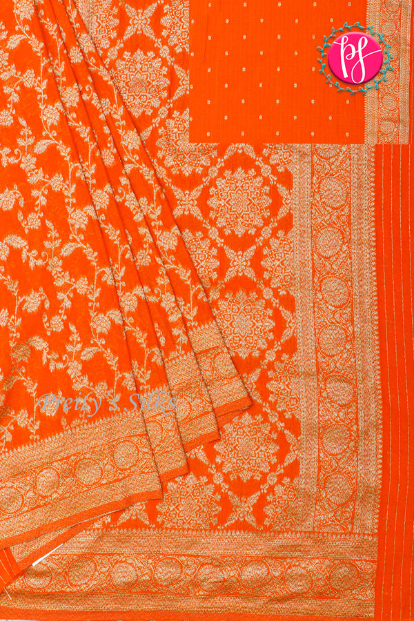 Semi Banarasi Georgette silk saree - PA48714