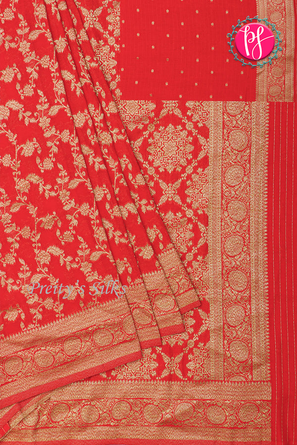 Semi Banarasi Georgette silk saree - PA48714