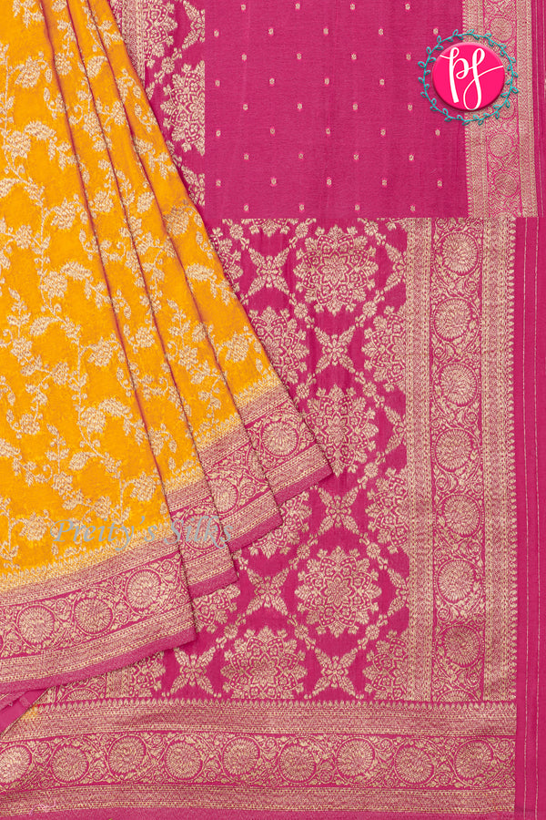 Semi Banarasi Georgette Silk Saree-PA48904