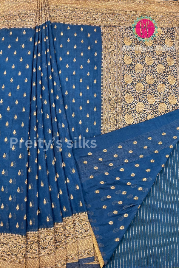 Semi Banarasi Georgette Silk Saree-PA49882