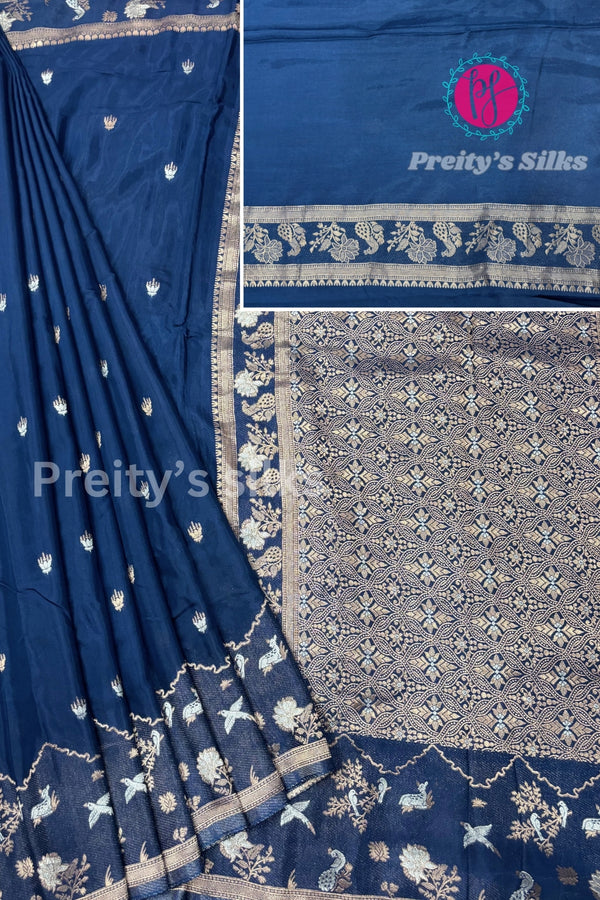 Semi Banarasi silk saree-PA49926(Please check pallu pic before ordering)