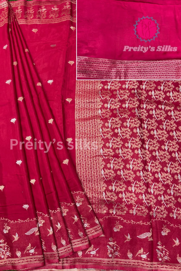 Semi Banarasi silk saree-PA49926