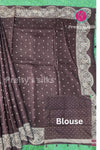Semi Banarasi Tussar Dupion With Antique Zari Saree-PA50421
