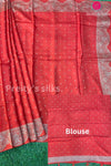 Semi Banarasi Tussar Dupion With Antique Zari Saree-PA50421