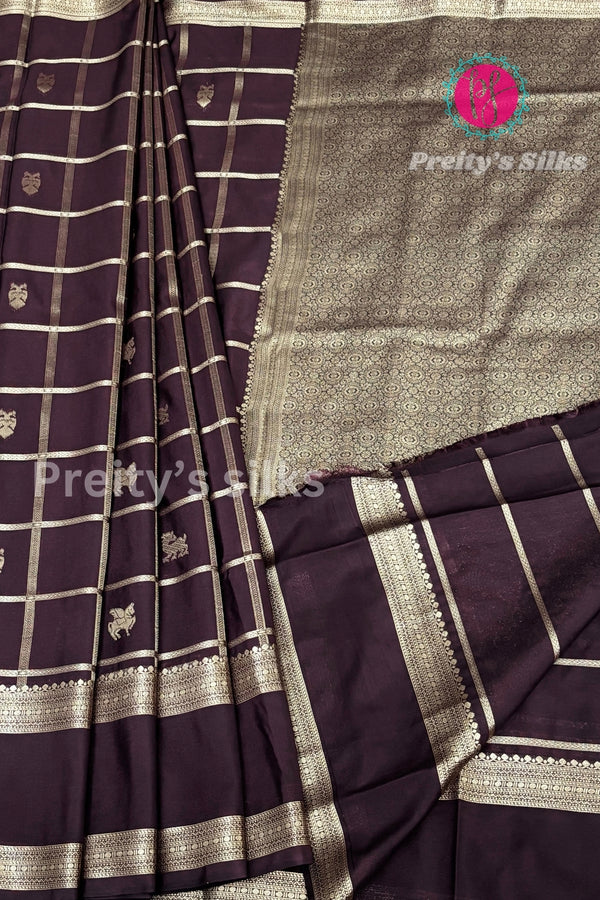 Semi Mysore Crepe Silk Saree-PA51521