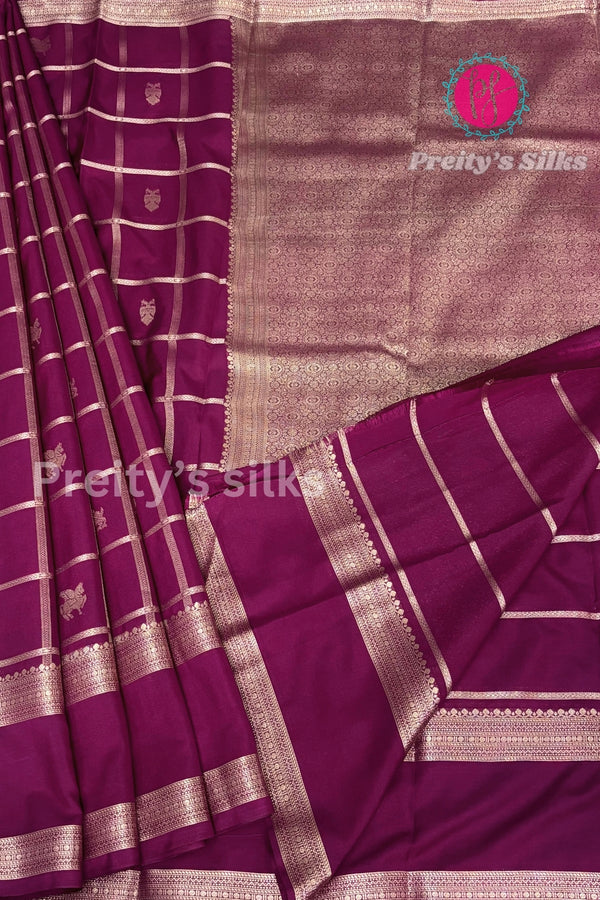 Semi Mysore Crepe Silk Saree-PA51521