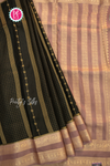 Munga Crepe Silk Saree with checks pattern- PA53740