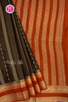 Munga Crepe Silk Saree with checks pattern- PA53740