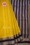 Munga Crepe Silk Saree with checks pattern- PA53740