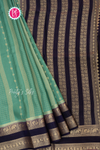 Munga Crepe Silk Saree with checks pattern- PA53740