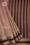 Munga Crepe Silk Saree with checks pattern- PA53740