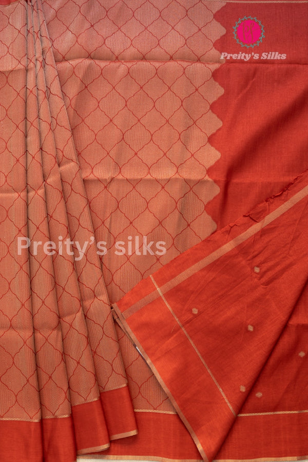 Banarasi Tussar Silk Saree with Brocade weaving -PA55221