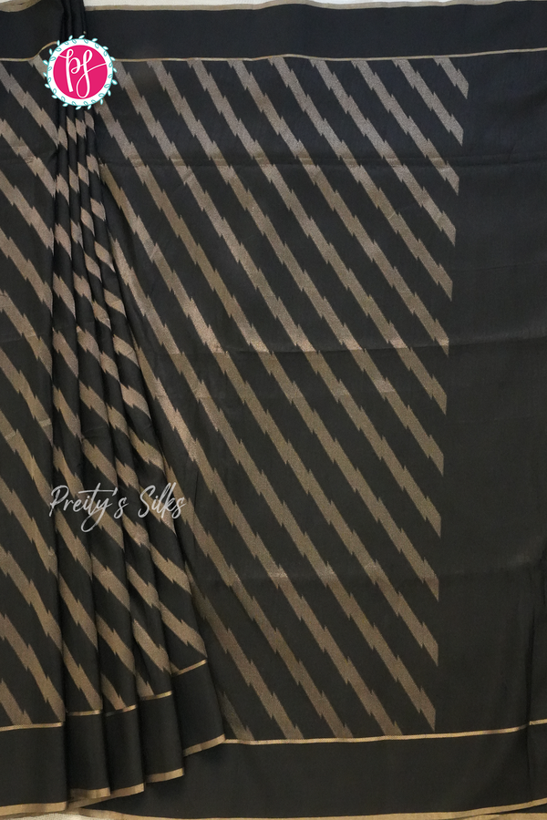 Semi kosa silk with Lahariya Pattern-PA55820