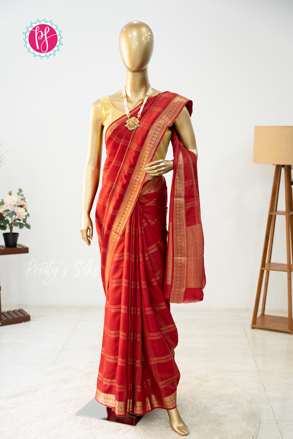 Semi Crepe Silk Saree-PA55946