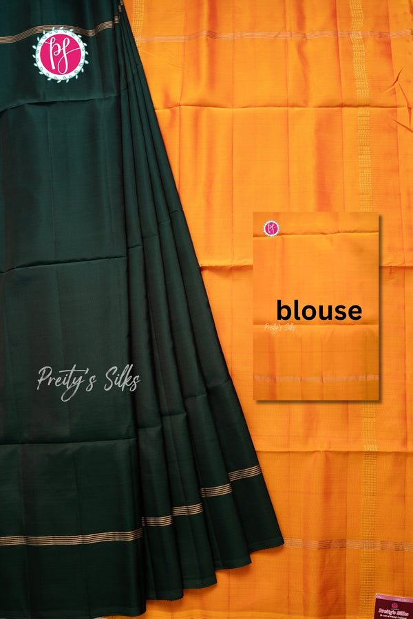 Half Pure Kanchipuram Soft Silk Saree-PA56578