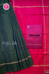 Half Pure Kanchipuram Soft Silk Saree-PA56578