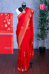 Viscose Crepe Silk Saree-PF78401