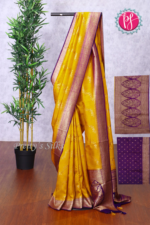 Semi Tussar Georgette Silk Saree-PF83329