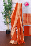 Premium Banarasi Crepe Silk Saree-PF83656